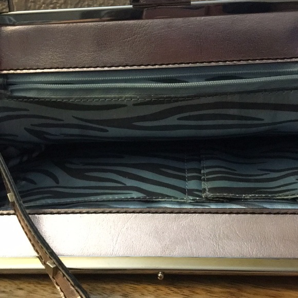 Guess Metallic Bronze Clutch purse - Picture 5 of 8
